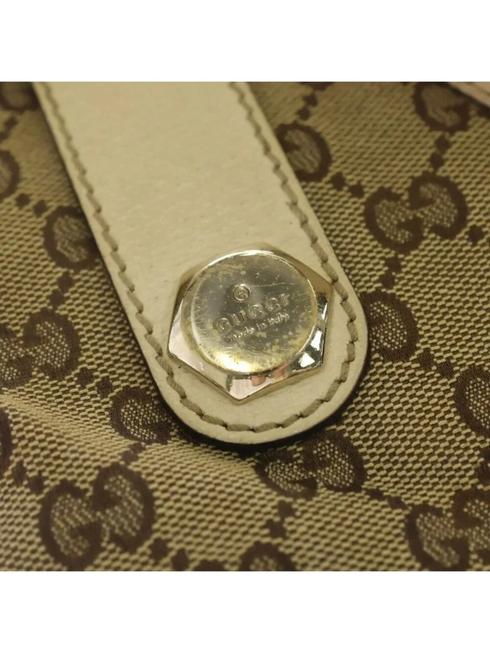 Gucci GG Canvas Mini Tote Gold Beige